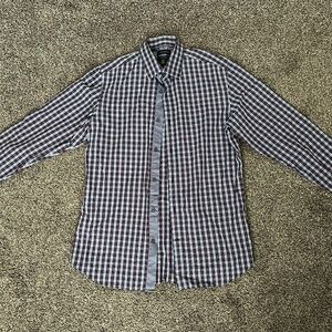 Mens - Banana Republic - Plaid Button Up - Medium